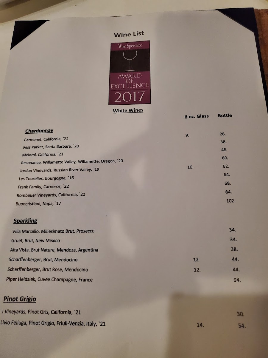 Menu - Red Tavern photo 10