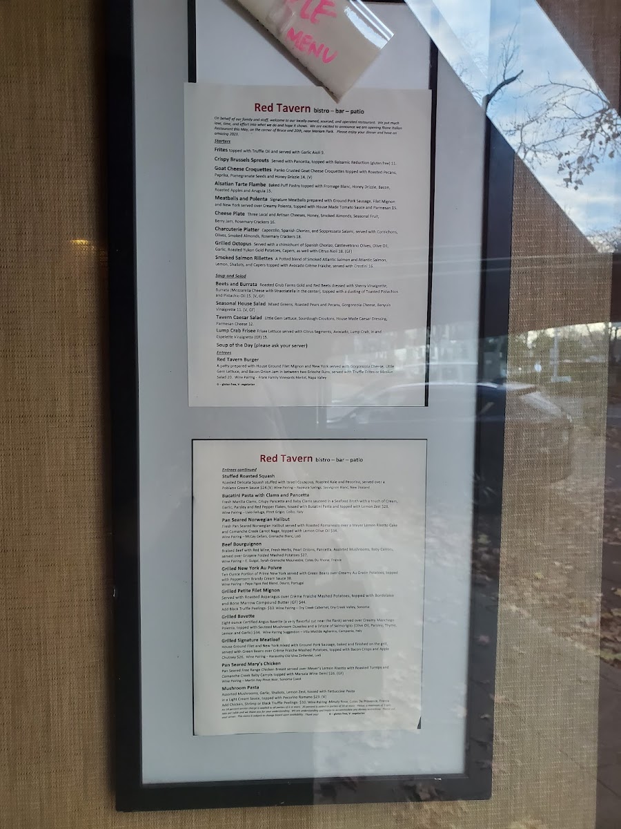 Menu - Red Tavern photo 6